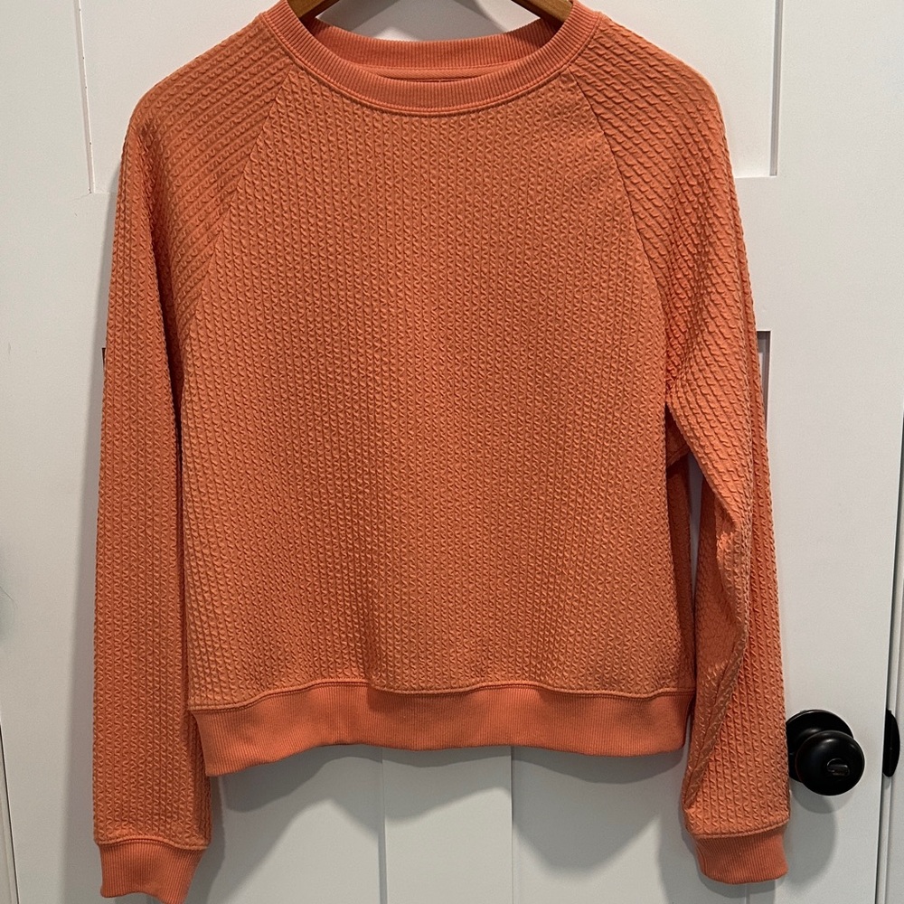 Thread & Supply Coral Textured Top